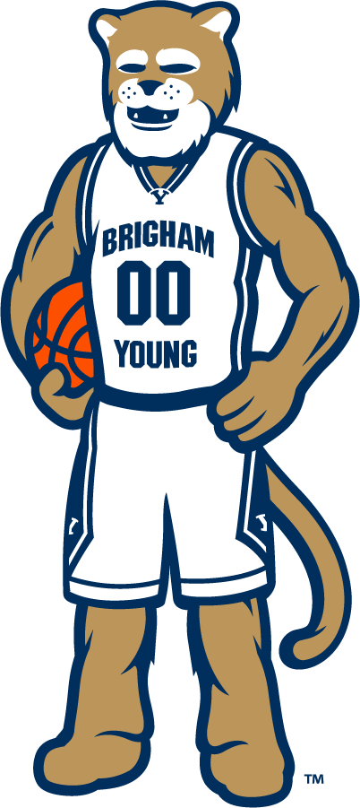 Brigham Young Cougars 2010-Pres Mascot Logo diy DTF decal sticker